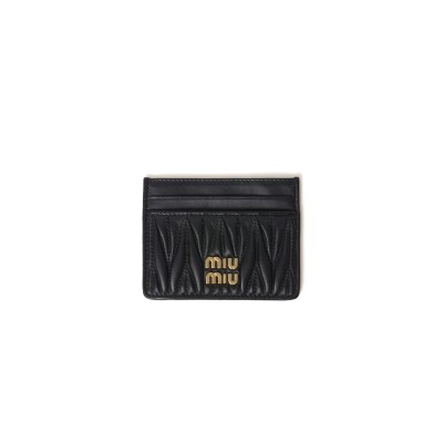 MIU MIU MATELASSÉ NAPPA LEATHER CARD HOLDER 5MC076 (10.5*8cm)
